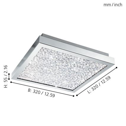 Eglo 32025 - LED Takbelysning BilDITO LED/16W/230V