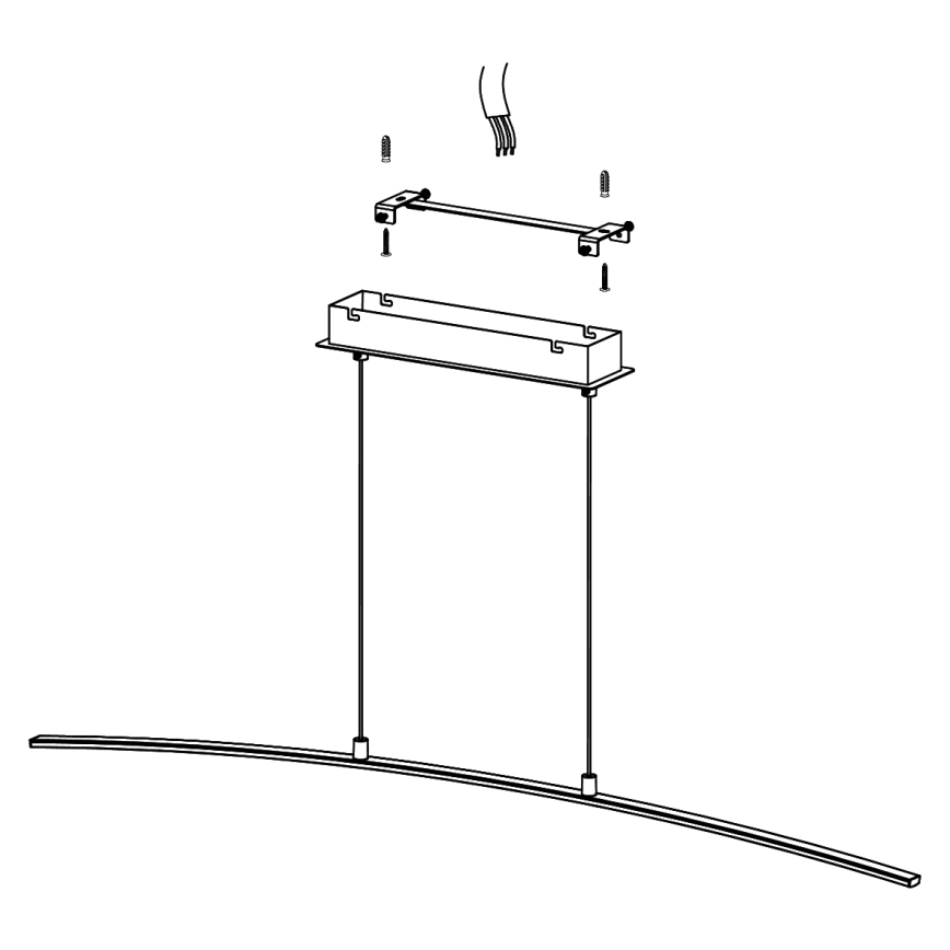 Eglo 32048 - LED Ljuskrona LASANA LED/14W/230V