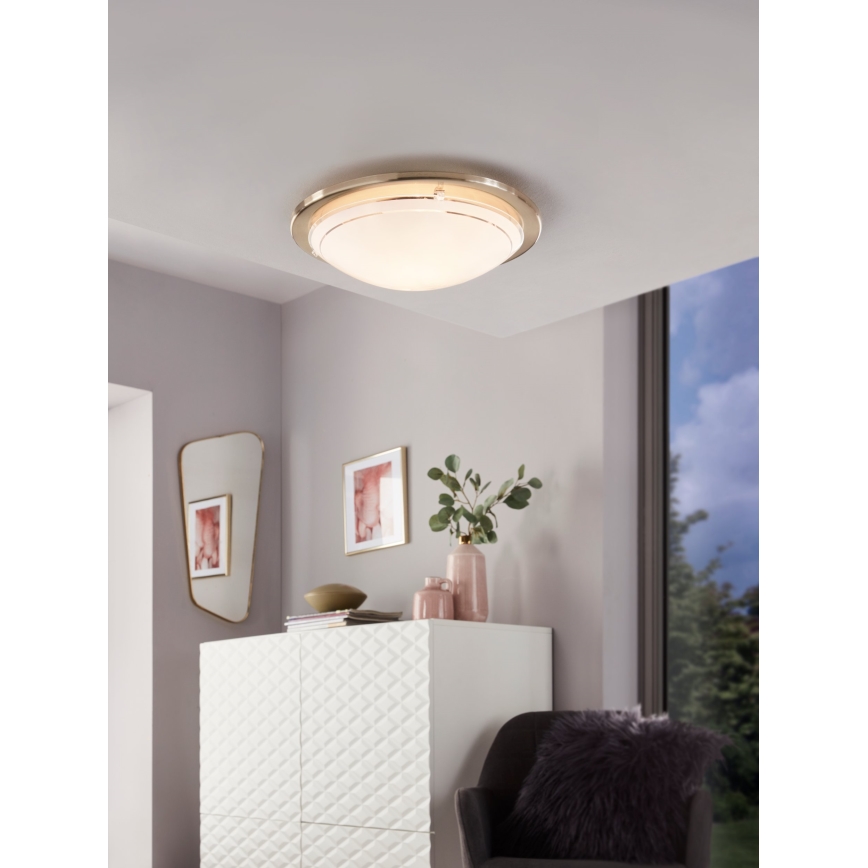 Eglo 32094 - LED taklampa PLANET LED/11W/230V 3000K matt krom