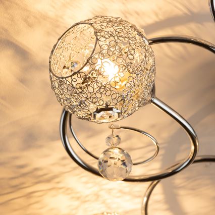 Eglo 32103 - LED ytmonterad ljuskrona VELAGO 5xG9/33W/230V blank krom