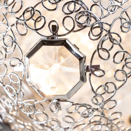 Eglo 32103 - LED ytmonterad ljuskrona VELAGO 5xG9/33W/230V blank krom