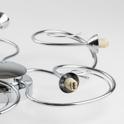 Eglo 32103 - LED ytmonterad ljuskrona VELAGO 5xG9/33W/230V blank krom