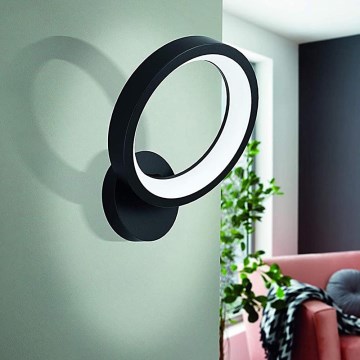Eglo 32325 - LED RGBW Ljusreglerad vägglampa MARGHERA-C LED/16W/230V 2700-6500K svart