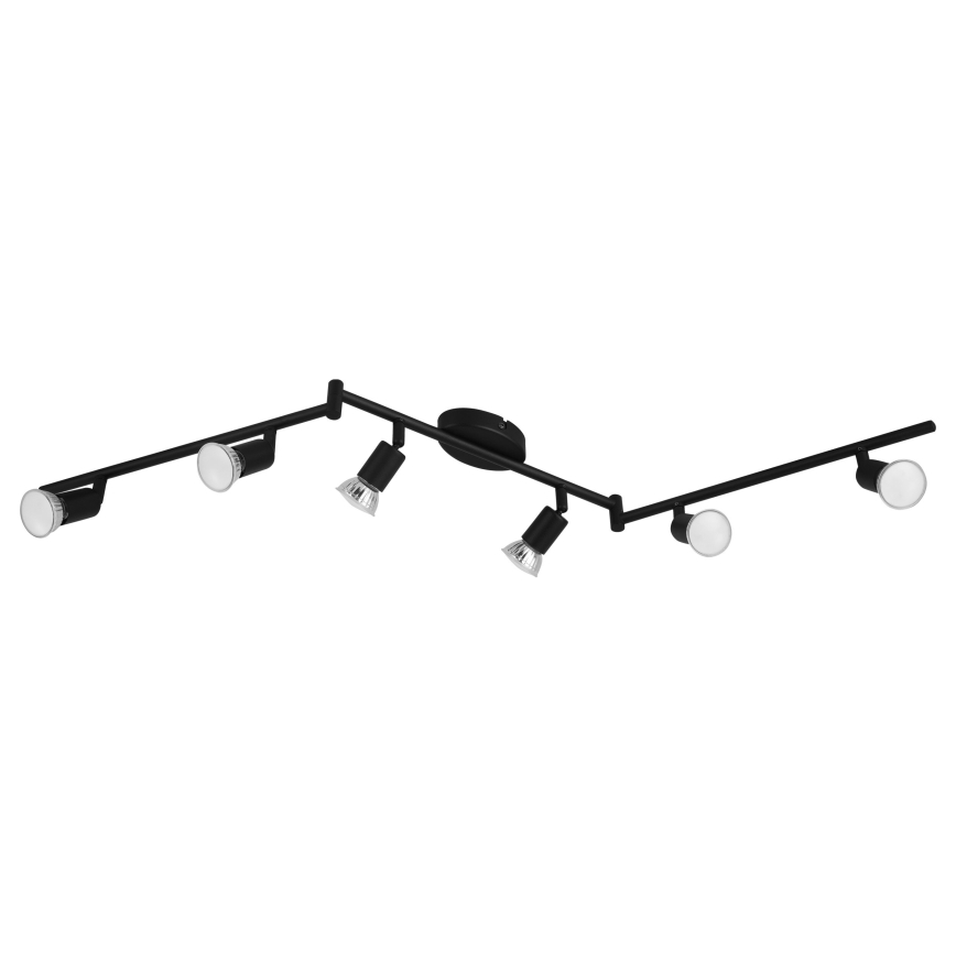 Eglo - LED spotlight 6xGU10/2,8W/230V 3000K svart