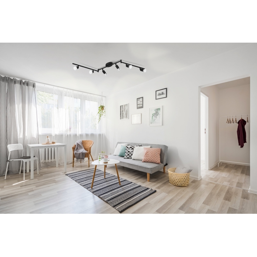 Eglo - LED spotlight 6xGU10/2,8W/230V 3000K svart