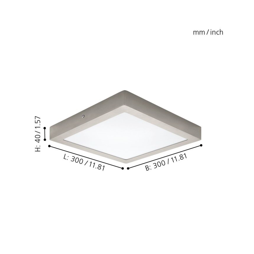 Eglo 32446 - LED Takbelysning FUEVA 1 LED/24W/230V