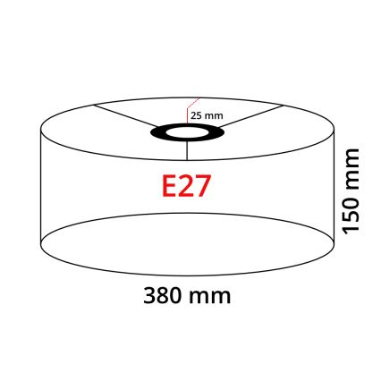 Eglo 32471 - Universal lampskärm TUNJA E27 diameter 38 cm vit