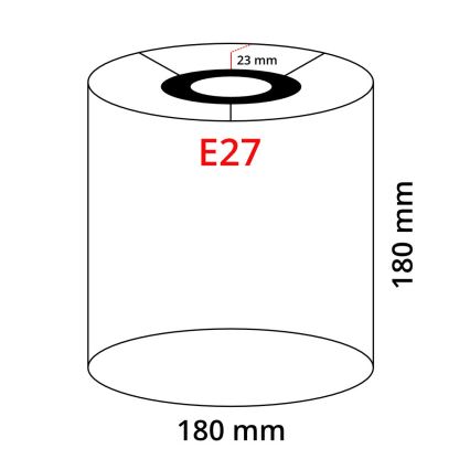 Eglo 32497 - Universal lampskärm TUNJA E27 diameter 18 cm svart/koppar