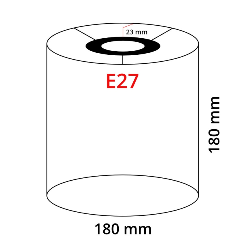 Eglo 32497 - Universal lampskärm TUNJA E27 diameter 18 cm svart/koppar