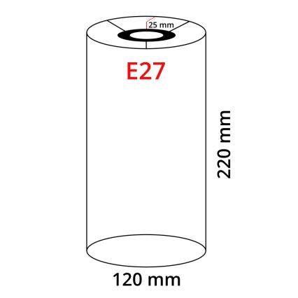 Eglo 32498 - Universal lampskärm TUNJA E27 diameter 12 cm vit