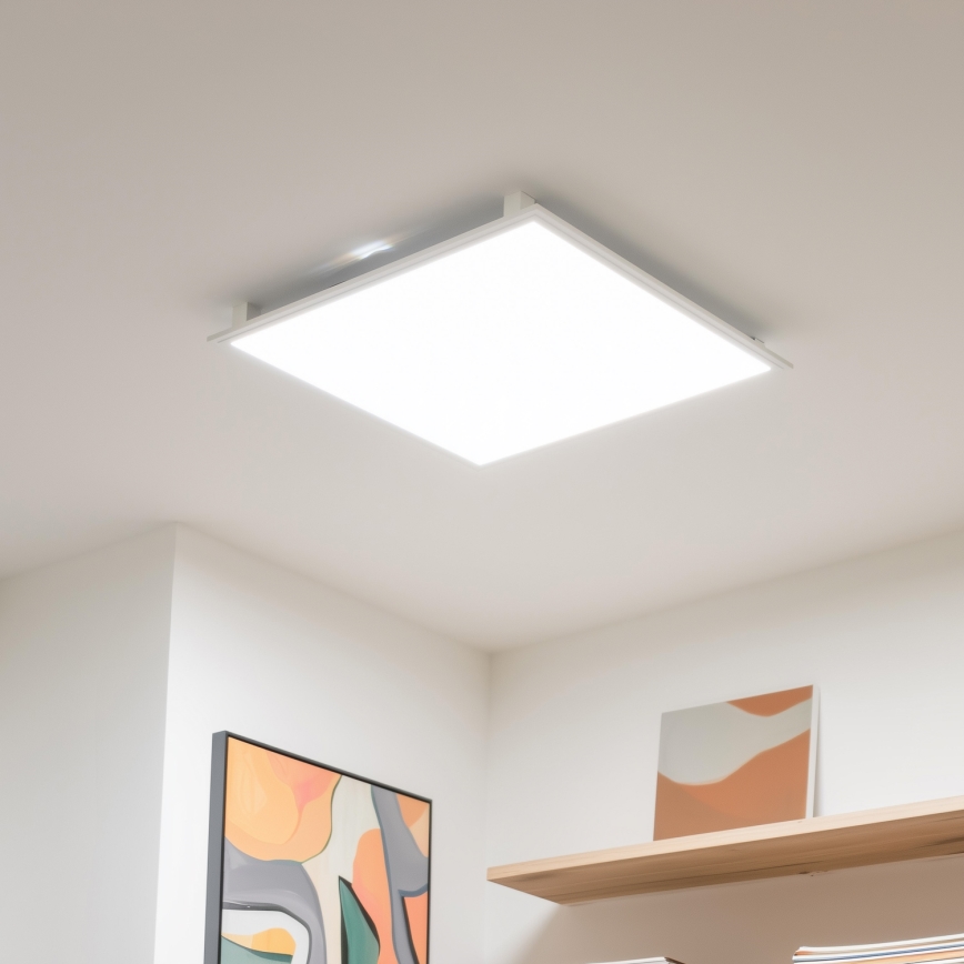 Eglo 32547 - LED RGBW Ljusreglerad fäst/infälld panel 2i1 SALOBRENA-C LED/34W/230V vit 60x60 cm + fjärrkontroll