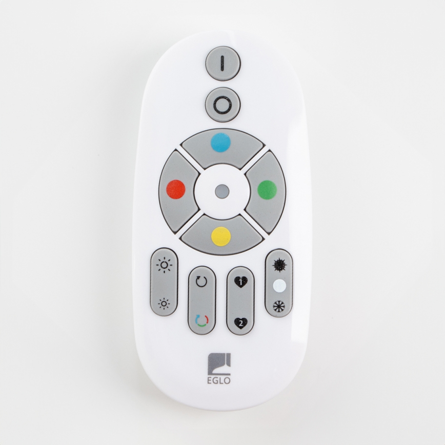 Eglo 32547 - LED RGBW Ljusreglerad fäst/infälld panel 2i1 SALOBRENA-C LED/34W/230V vit 60x60 cm + fjärrkontroll
