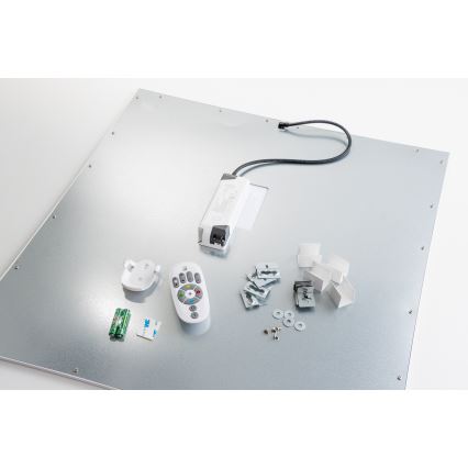 Eglo 32547 - LED RGBW Ljusreglerad fäst/infälld panel 2i1 SALOBRENA-C LED/34W/230V vit 60x60 cm + fjärrkontroll