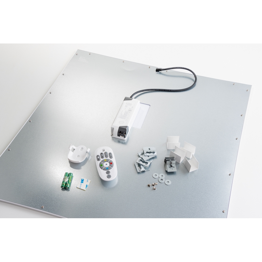 Eglo 32547 - LED RGBW Ljusreglerad fäst/infälld panel 2i1 SALOBRENA-C LED/34W/230V vit 60x60 cm + fjärrkontroll