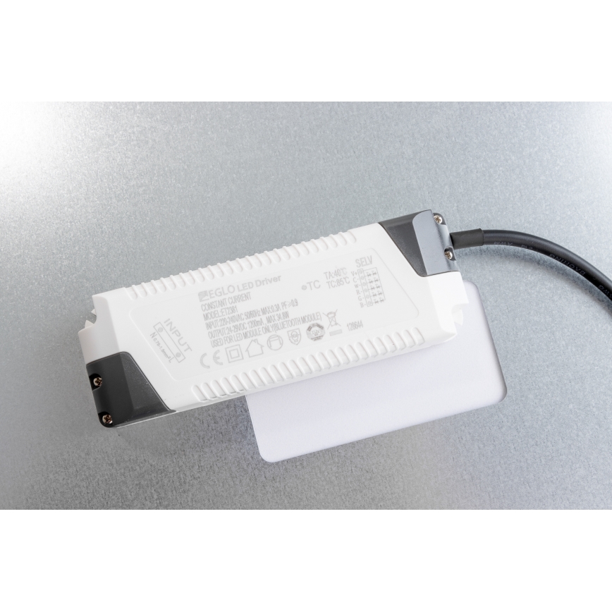 Eglo 32547 - LED RGBW Ljusreglerad fäst/infälld panel 2i1 SALOBRENA-C LED/34W/230V vit 60x60 cm + fjärrkontroll