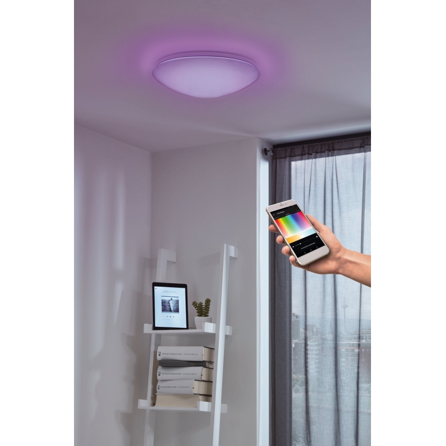 Eglo - LED RGB Dimbar vägg- och taklampa GIRON-C LED/17W/230V