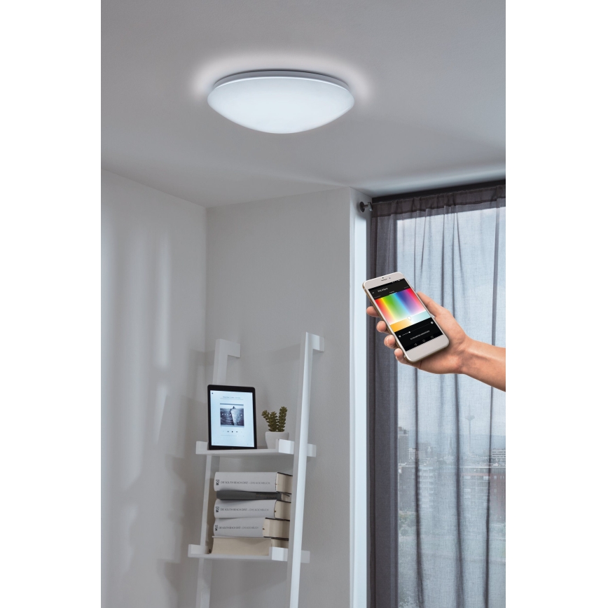 Eglo - LED RGB Dimbar vägg- och taklampa GIRON-C LED/17W/230V