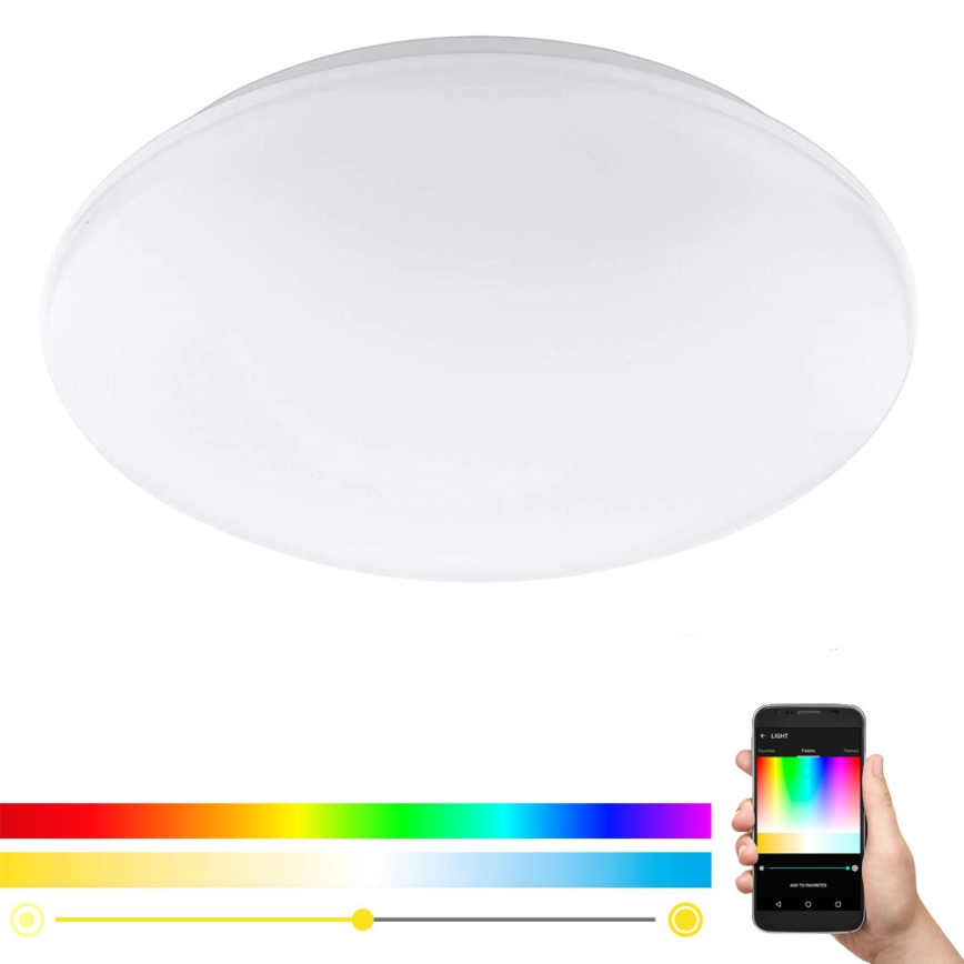 Eglo - LED RGB Dimbar vägg- och taklampa GIRON-C LED/17W/230V