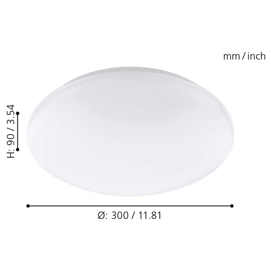 Eglo - LED RGB Dimbar vägg- och taklampa GIRON-C LED/17W/230V
