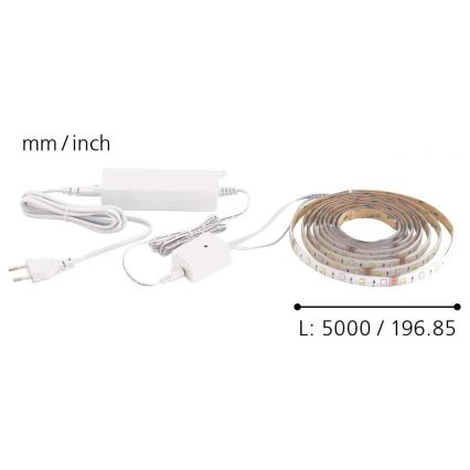 Eglo 32733 - LED-slinga 5m ljusslinga-C LED-RGB/19W/230V