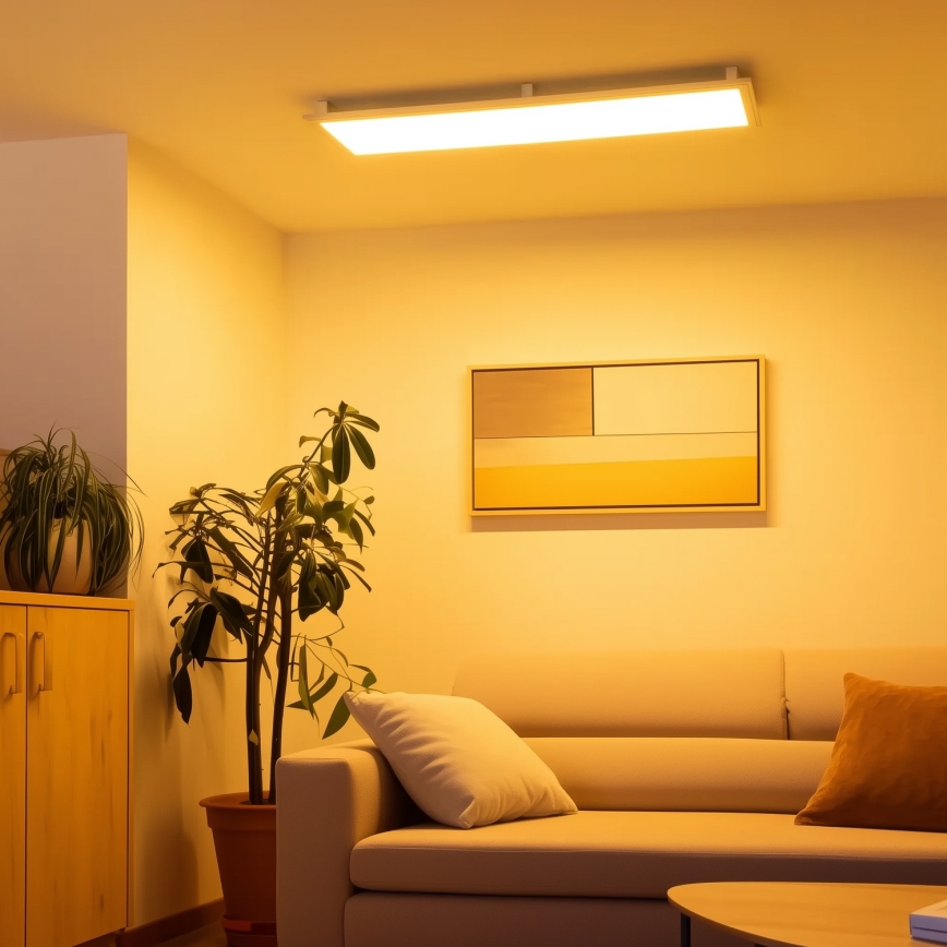 Eglo 32734 - LED RGBW dimmbar ytmonterad 2 i 1 SALOBRENA-C LED/34W/230V vit + fjärrkontroll