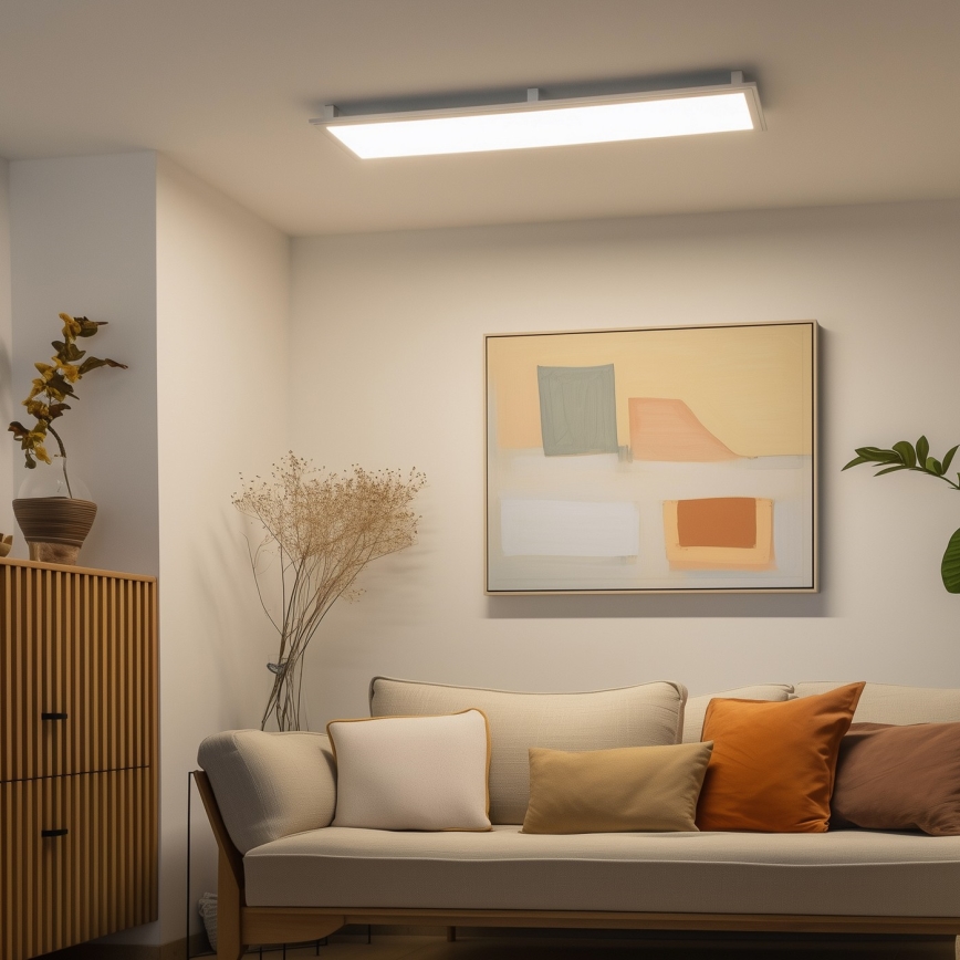 Eglo 32734 - LED RGBW Ljusreglerad fäst/infälld panel 2i1 SALOBRENA-C LED/34W/230V vit + fjärrkontroll