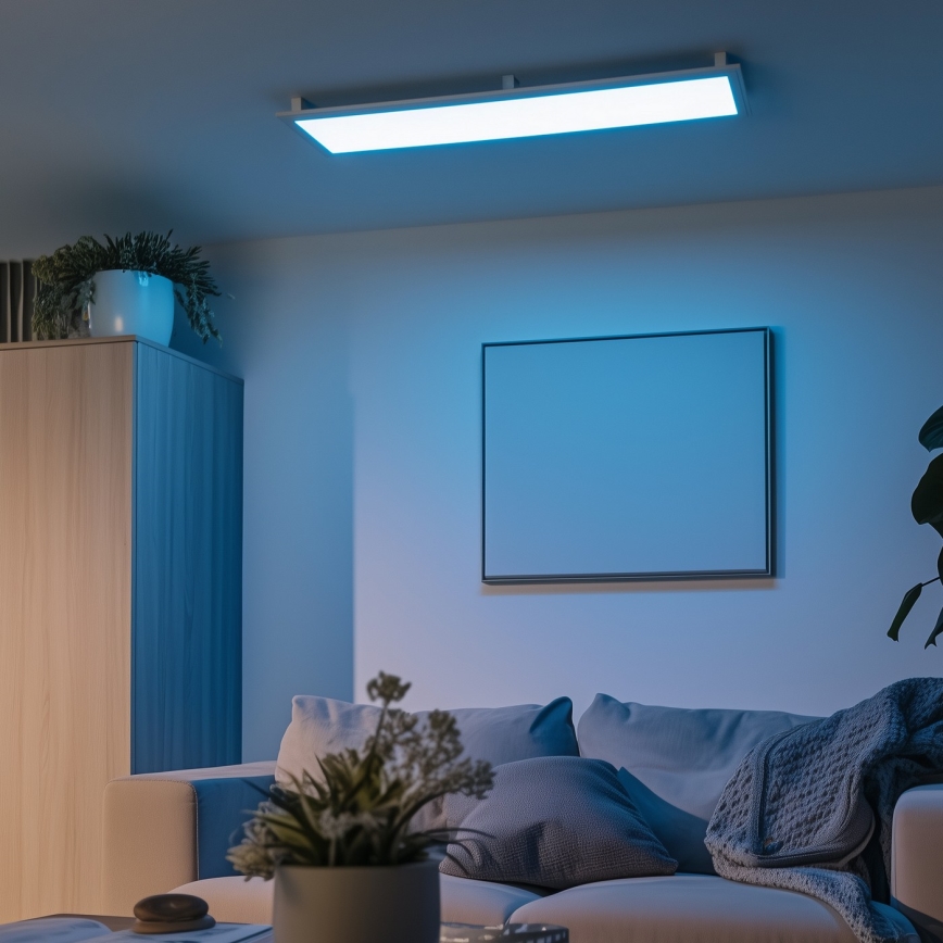 Eglo 32734 - LED RGBW Ljusreglerad fäst/infälld panel 2i1 SALOBRENA-C LED/34W/230V vit + fjärrkontroll