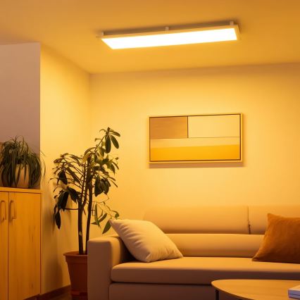Eglo 32734 - LED RGBW Ljusreglerad fäst/infälld panel 2i1 SALOBRENA-C LED/34W/230V vit + fjärrkontroll