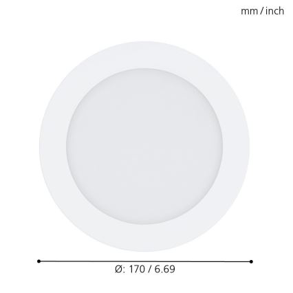 Eglo 32738 - LED RGB Dimbar infälld belysning FUEVA-C LED/10,5W/230V