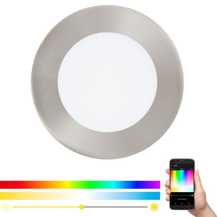 Eglo 32753 - LED RGB Dimbar infälld belysning FUEVA-C LED/5,4W/230V