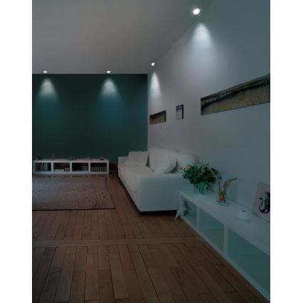 Eglo - LED RGB dimbar infälld takarmatur FUEVA-C LED/5,4W/230V Ø 12 cm