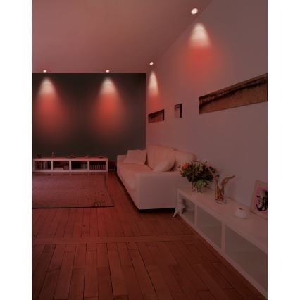 Eglo - LED RGB dimbar infälld takarmatur FUEVA-C LED/5,4W/230V Ø 12 cm