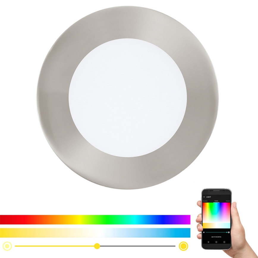 Eglo - LED RGB dimbar infälld taklampa FUEVA-C LED/5,4W/230V