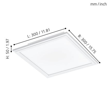 Eglo 32812 - LED takpanel SALOBRENA LED/16W/230V