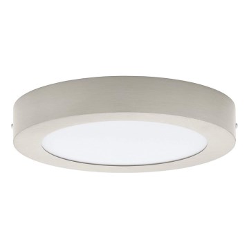 Eglo 32816 - Dimbar LED-taklampa FUEVA LED/17W/230V 3000–6500K Ø 22,5 cm mattkrom + fjärrkontroll