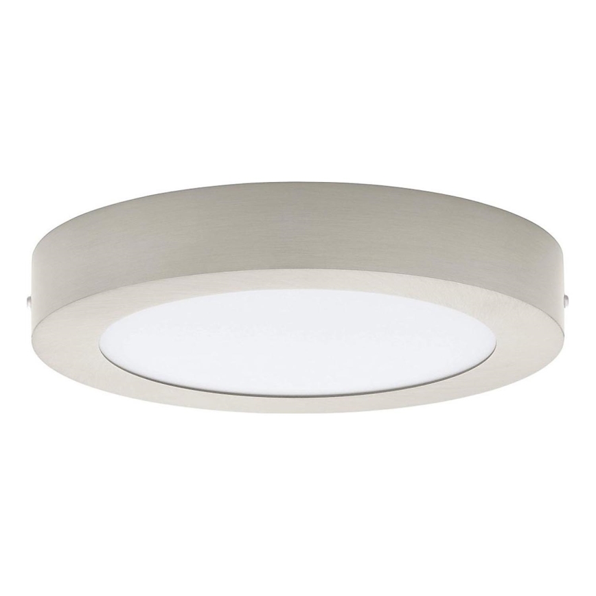Eglo 32816 - Dimbar LED-taklampa FUEVA LED/17W/230V 3000–6500K Ø 22,5 cm mattkrom + fjärrkontroll