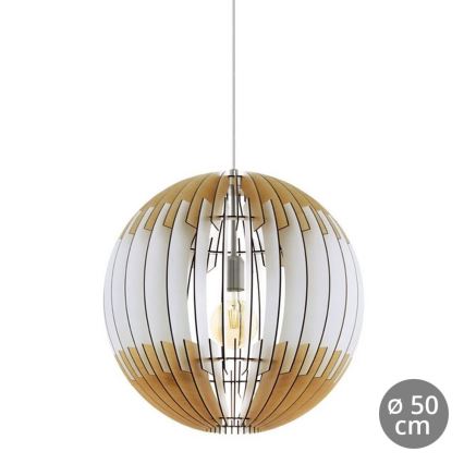 Eglo 32846 - Ljuskrona med snöre OLMERO 1xE27/60W/230V