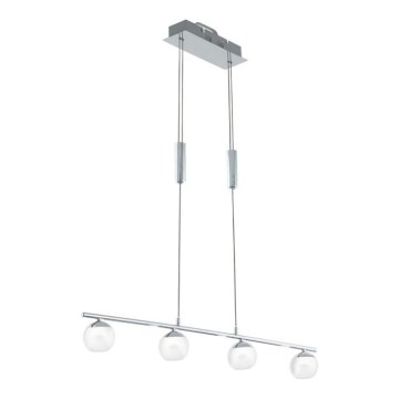 Eglo 32868 - LED Ljuskrona med snöre BORRIOL 4xLED/4,5W/230V