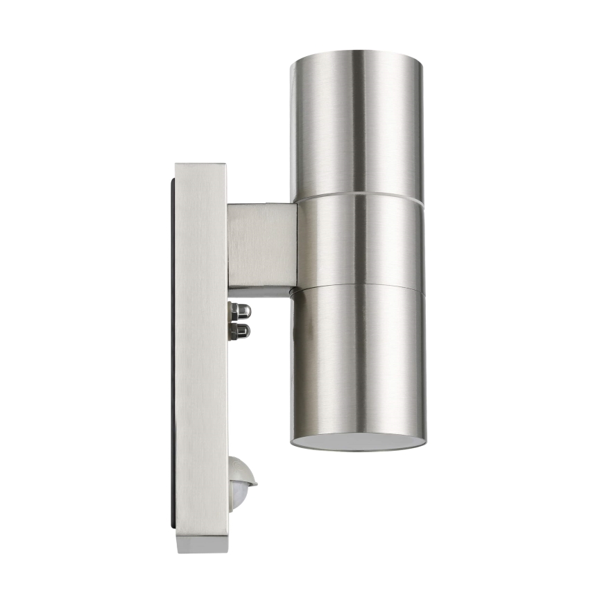 Eglo 32898 - LED Utomhus Väggbelysning med sensor RIGA 5 2xGU10/3W/230V