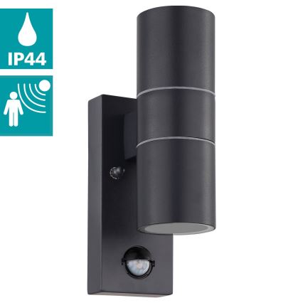 Eglo - LED Utomhus vägglampa med sensor 2xGU10/3W/230V IP44