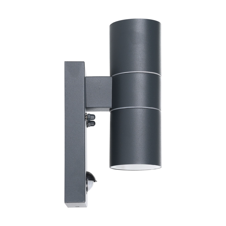 Eglo - LED Utomhus vägglampa med sensor 2xGU10/3W/230V IP44
