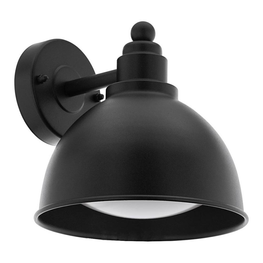 Eglo 33143 - Utomhus Väggbelysning AIROLA 1xE27/40W/230V IP44 svart
