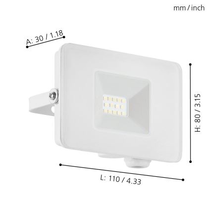 Eglo 33152 - LED spotlight FAEDO 3 LED/10W/230V