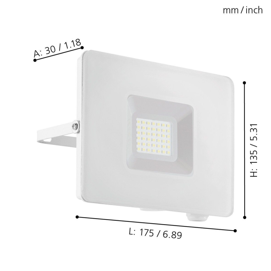 Eglo 33154 - LED spotlight FAEDO 3 LED/30W/230V