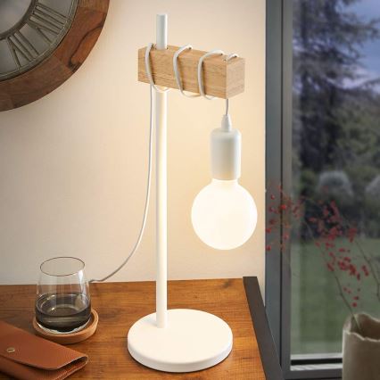Eglo 33163 - Bordslampa TOWNSHEND 1xE27/10W/230V