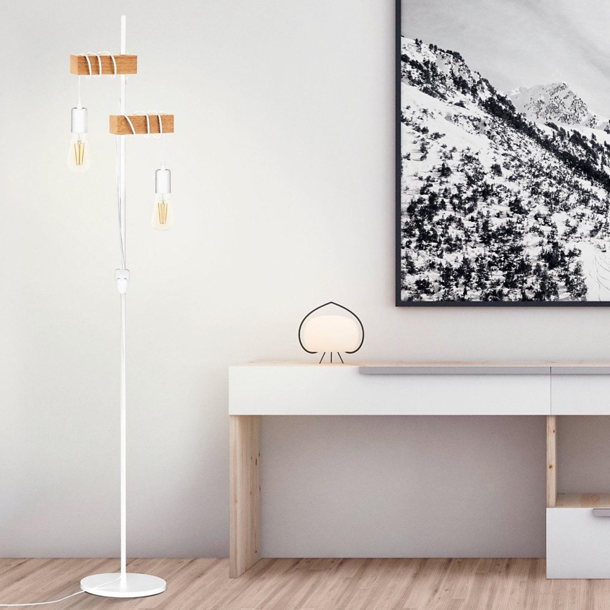 Eglo 33167 - Golvlampa TOWNSHEND 2xE27/10W/230V