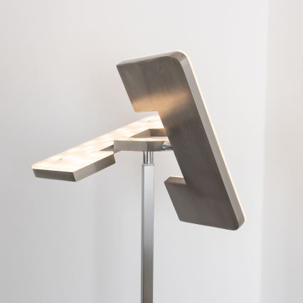 Eglo 33182 - LED Dimbar golvlampa SOLANO 1xLED/26W/230V +1xLED/3,2W 3000K matt krom