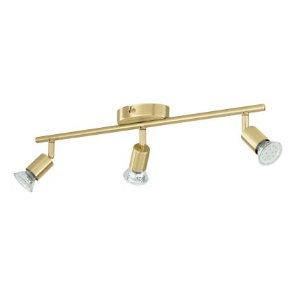 Eglo - LED spotlight 3xGU10/2,8W/230V 3000K guld