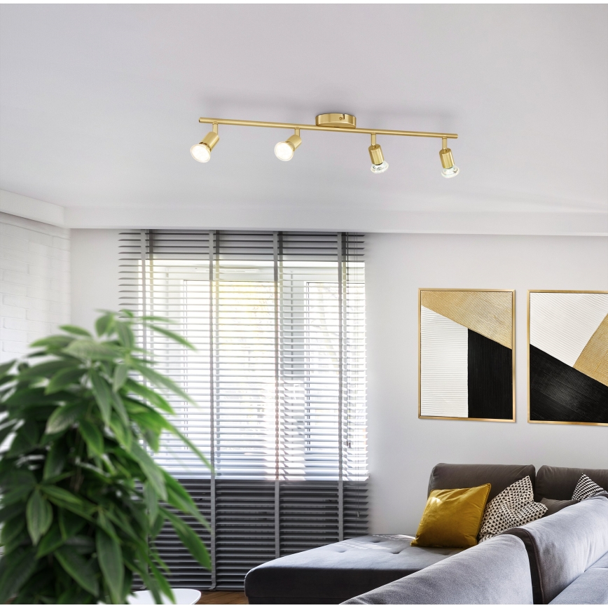Eglo - LED spotlight 4xGU10/2,8W/230V 3000K guld
