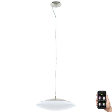 Eglo 33227 - LED RGBW Ljusreglerad ljuskrona på textilsladd FRATTINA-C LED/27W/230V